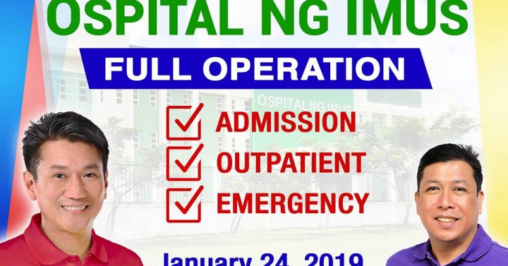 Ospital Ng Imus Fully Operational By Jan 24 Philippine News Agency