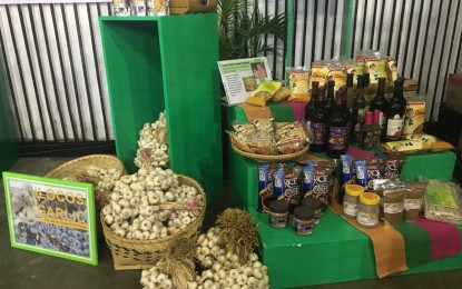 <p>Photo shows some Ilocos Norte products on display during trade fairs. <em>(Photo by Leilanie Adriano)</em></p>