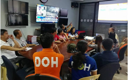 <p><strong>DISASTER READINESS</strong>. Member-agencies of the Regional Disaster Risk Reduction and Management Council (RDRRMC)-Calabarzon ready emergency preparedness measures for the upcoming synchronized Barangay and Sangguniang Kabataan Elections 2018 in the region during their pre-disaster assessment meeting held at RDRRMC Operation Center on May 2. <em>(Photo by OCD-RDRRMC Calabarzon)</em></p>