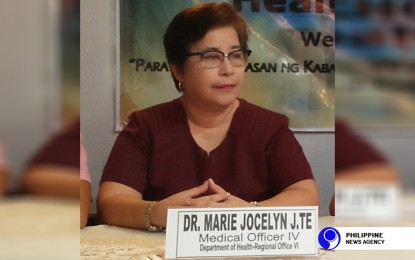 <p>Dr. Marie Jocelyn Te, Department of Health- 6 (Western Visayas) Emerging and Re-emerging Infectious Diseases Coordinator during Wednesday's (May 2, 2018) press conference. <em>(Photo by Perla Lena) </em></p>