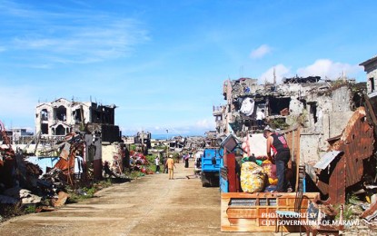 <p>Marawi City after the 2017 siege. <em>(PNA file photo)</em></p>