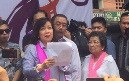 <p>Ousted Supreme Court Chief Justice Ma. Lourdes Sereno <em>(Photo by Christopher Lloyd Caliwan)</em></p>