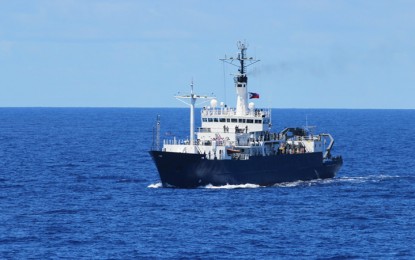 <p><strong>SMOOTH SAILING</strong>. BRP Gregorio Velasquez (AGR-702) is capable of conducting oceanographic and hydrographic surveys.<em> (PNA photo by Benjamin Pulta)</em></p>