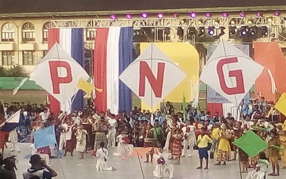<p><strong>LET THE GAMES BEGIN.</strong> Opening ceremony of the Philippine National Games  2018 at the Cebu City Sports Center on Saturday night (May 19, 2018). <em>(Photo by Luel Galarpe/PNA) </em></p>