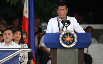 <p>President Rodrigo R. Duterte attends the Presidential Security Group (PSG) Change of Command Ceremony at the PSG Compound at Malacañang Park, Manila on May 30, 2018.<em> (Yancy Lim/Presidential Photo) </em></p>