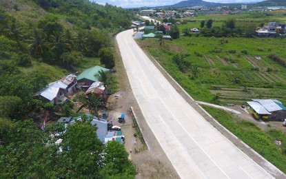 <p>The newly-paved section of Tacloban Bypass Road. <em>(Photo courtesy of DPWH) </em></p>