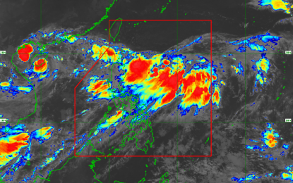 <p>ENHANCED 'HABAGAT'. The southwest monsoon affecting the country is enhanced by two weather systems, tropical storm Son-Tinh (formerly TS Henry) and the low pressure area, and will bring light to heavy rain in Luzon and Visayas.<em> (Satellite image courtesy of PAGASA)</em></p>