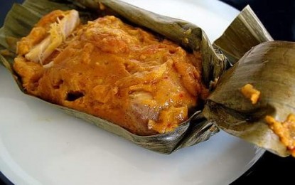 <p><strong>Tamalos </strong>is Catbalogan’s local version of Mexican tamales, with slabs of tender pork belly with rich peanut sauce on a soft rice flour base, wrapped in banana leaves and steamed for hours. <em>(photo from Tamalos Catbalogan FB page)</em></p>