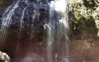 <p>One of the picturesque waterfalls in Calbayog City. <em>(City tourism office photo</em>)</p>