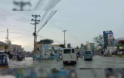 <p><strong>UNDER WATER.</strong> Flooded Barangay Tapuac, Dagupan City. Floodwaters subsided on Wednesday (August 29, 2018). <em>(Photo by Liwayway Yparraguirre) </em></p>