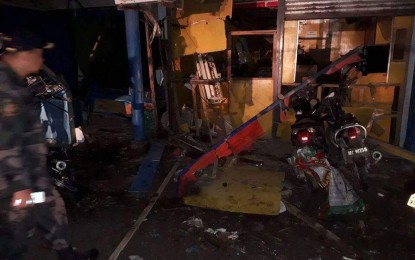 <p>One person was killed and several others were injured after an explosion rocked anew Isulan, Sultan Kudarat around 7:28 p.m. in front of an internet café in Barangay Kalawag 2 on Sunday (September 2, 2018). <em>(Photo courtesy of Eunice Samonte/PTV)</em></p>