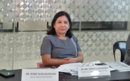 <p>Dr. Ma. Sophia Pulmones,  of the Local Health Support Division of the DOH-Western Visayas reminds the public to avoid wading in floodwaters to prevent leptospirosis. <em>(Photo by Cindy Ferrer) </em></p>