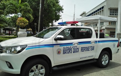 <p><strong>QUICK RESPONSE.</strong> The Iloilo City Government creates a quick response team to respond to concerns of its constituents 24/7. Photo shows one of the two vehicles to be used in the program. <em>(Photo by Perla G. Lena)</em></p>
<p><em>.</em></p>