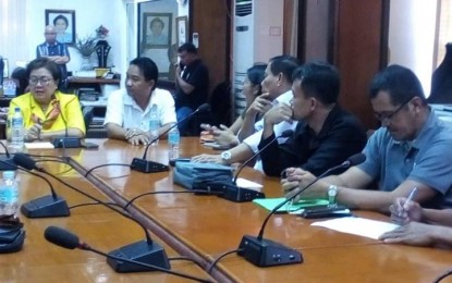 <p>The Civil Aviation Authority of the Philippines officials meet with Governor Rhodora Cadiao (left) and other local officials of Antique in preparations for the opening of the Antique-Clark flight on Wednesday (October 3, 2018). <em>(Photo by Annabel Petinglay) </em></p>