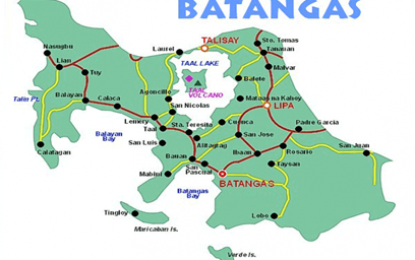 <p>Map shows Batangas bays - Nasugbu, Talin and Balayan <em>(map courtesy of thephilippines.ph)</em></p>