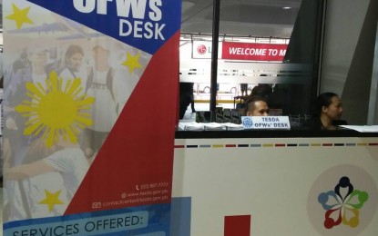 <p>TESDA's OFW Desk at the Ninoy Aquino International Airport </p>