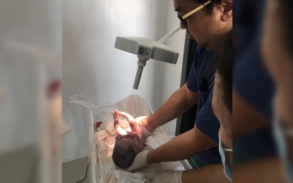 <p><strong>FIRST CHILDBIRTH .</strong> A baby girl becomes the first reported childbirth on Oct. 18, 2018 after Ospital ng Imus (ONI), the first public hospital in the lone district of Imus City, was officially opened last October 12. The birth delivery services were free of charge as part of the ONI’s first week of operation and in time for City Mayor Emmanuel L. Maliksi’s birth month. <em>(Photo courtesy of Imus City CIO)</em></p>