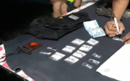 <p><strong>SEIZED SHABU.</strong> The 12 sachets of suspected shabu seized by operatives of Bacolod City Police Office Drug Enforcement Unit from five suspects in Barangay 19 on the eve of the All Saints’ Day(October 31, 2018). <em>(Photo courtesy of Bacolod City Police Office)</em></p>
<p> </p>
<p> </p>