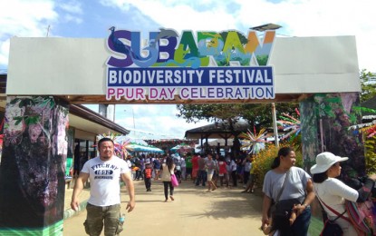 <p><strong>SUBARAW BIODIVERSITY FESTIVAL:</strong> A signage at Sitio Sabang, Barangay Cabayugan, during the opening of the Subaraw Biodiversity Festival on Nov. 3, 2018. The weeklong festival is in celebration of the 5th Year of the Puerto Princesa Underground River (PPUR) Day which will be on Nov. 11. <em>(Photo courtesy of the Puerto Princesa City Information Office)</em></p>