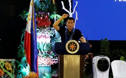 <p>President Rodrigo Duterte during his visit to Puerto Princesa City on Saturday, November 10, 2018. His visit was to join the celebration of the Subaraw Biodiversity Festival this year in line with the "Puerto Princesa Underground River (PPUR) Day." <em>(Photo courtesy of Leila B. Dagot/PIA)</em></p>