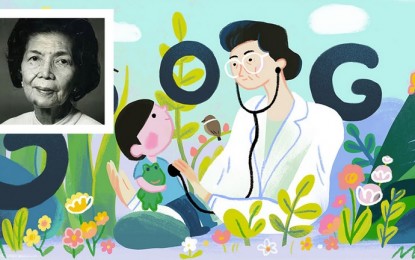 <p>Google honors Fe del Mundo, "The Mother of Philippine Pediatrics", with a doodle art on her 107th birthday, Nov. 27. <em>(Photo courtesy of Google images)</em></p>