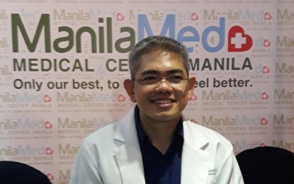 <p><strong>CANCER IS PREVENTABLE.</strong> Dennis Sacdalan, head of the Cancer Center of Manila Medical Center, says cancer can be prevented through proper screenings and healthy lifestyle. <em>(Photo by Ma. Teresa Montemayor)</em></p>