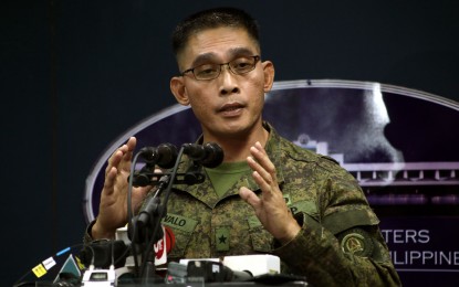 <p>Marine Brig. Gen. Edgard Arevalo, Armed Forces of the Philippines spokesperson (<em>PNA File photo</em>) </p>