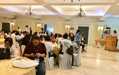 <p><strong>NEW APP FOR THE YOUTH.</strong> About 150 Grade 12 students from various schools in this city gathered during the launch  of 'AHlam Na!' at The Mansion Hotel in Iloilo City on Thursday (December 13, 2018). 'AHlam Na!' is a mobile application to strengthen education campaign about adolescent health<em>. (Photo by Cindy Ferrer)</em></p>