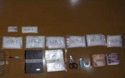 <p><strong>DRUG HAUL.</strong> More than PHP7.6 million worth of shabu weighing almost 640 grams were seized by police operatives and drug agents in a buy-bust operation at Upper Mahayahay, Barangay Punao  in San Carlos City, Negros Occidental early Thursday morning (December 20, 2018). <em>(Photo courtesy of San Carlos City Police Station)</em></p>