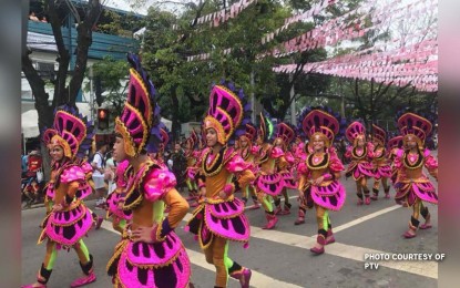 <p>Sinulog Festival in Cebu <em>(Screengrab from PTV)</em></p>