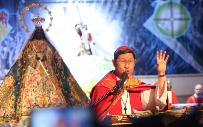<p>Manila Archbishop Emeritus and prefect of the Vatican’s Congregation for the Evangelization of Peoples, Luis Antonio Cardinal Tagle.<em> (File photo)</em></p>