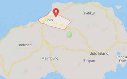 <p>Google map of Jolo, Sulu province.</p>