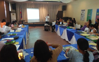 <p>Undersecretary for the Population and Development and Executive Director V of the Commission on Population and Development (PopCom) Juan Antonio A. Perez III discusses Executive Order 71 that reverted PopCom to NEDA during the  first quarter Regional Population Management Conference of the Commission on Population in this city on Tuesday (Jan. 29, 2019). <em>(Photo by Perla Lena) </em> </p>