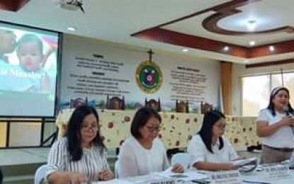 <p><strong>INTERVENTIONS VS. MEASLES.</strong>  Officials of the the Department of Health in Western Visayas are urging government-run hospitals to dedicate  a 'measles room'.  'Fast lanes' and vaccination of health personnel who will be handling measles patients are also being proposed during a press briefing held on Friday (Feb. 8, 2019). <em>(Photo by Gail Momblan)) </em></p>
