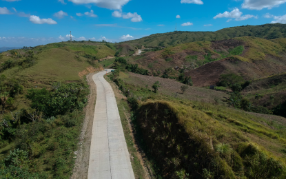 <p>Photo shows a part of the Bulanao-Amlao farm-to-market road project which was recognized by the PRDP north Luzon cluster for being one of the best sub-projects implemented in terms of physical progress, documentation, operations, maintenance, and Social and Environmental Safeguards Compliance. <em>(Photo courtesy of DA-PRDP)</em></p>