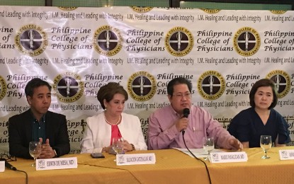 <p>Philippine Society for Microbiology and Infectious Diseases president Dr. Mario Panaligan says there is no new measles virus strain in the country. <em>(Photo by: Ma. Teresa Montemayor)</em></p>