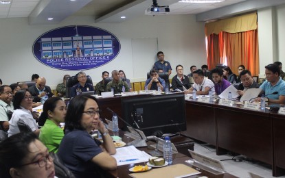 <p><strong>CREATION OF TASK FORCE</strong>. Members of the Regional Law Enforcement Coordinating Committee sign a Memorandum of Understanding for the creation of the Western Visayas Interagency Interdiction Task Force to keep tight watch on ports and seaports against entry of illegal drugs, human trafficking and illegal recruitment on Thursday (Feb. 21, 2019).<em> (Photo by Leonora Estanque)</em></p>