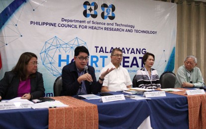 <p>Department of Science and Technology panel for Tech Conference during the Talakayang Heartbeat on Wednesday at La Breza Hotel in Quezon City. From left: DOST Undersecretary Rowena Guevara, PCHRD executive director Dr. Jaime Montoya, DOST Secretary Fortunato dela Peña, PGC executive director Cynthia Saloma. <em>(PNA photo by Gil Calinga)</em></p>
<p> </p>