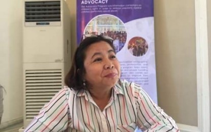 <p>Lawyer Fevi Fanco, Education Program Supervisor of DepEd-Iloilo, says parents and teachers need to monitor the online activities of children to shield them against online violence.<em> (Photo by John Paul Hervas)</em></p>