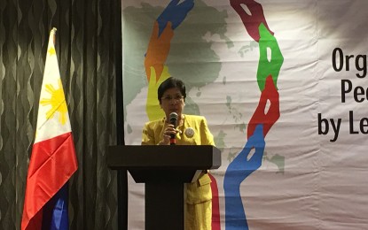 <p>Department of Health Assistant Secretary, Dr. Ma. Francia Laxamana, says people affected by leprosy can be productive members of the society like other persons with disabilities, if they are given the chance. <em>(Photo by Ma. Teresa Montemayor)</em></p>