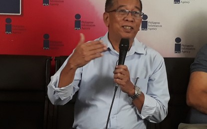 <p>Alex Roldan, director of the Department of the Interior and Local Government-Region 11 (DILG), explains the importance of holding the Barangay General Assembly during a press conference on Friday. <em><strong>(PNA photo by Lilian C Mellejor)</strong></em></p>