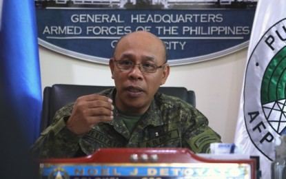 <p>Armed Forces of the Philippines Public Affairs Office Chief Col. Noel Detoyato <em>(PNA photo by Joey O. Razon)</em></p>