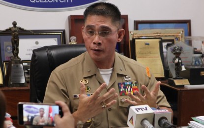 <p>Military spokesperson Marine Brig. Gen. Edgard Arevalo <em>(PNA File Photo) </em></p>
