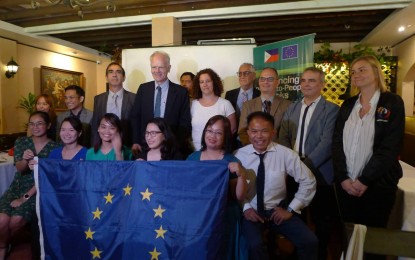 <p><strong>'VIVA EUROPA'. </strong>The European Union delegation to the Philippines launches Viva Europa 2019 in a press briefing in Makati City on Monday (April 8, 2019). Viva Europa is <span style="font-weight: 400;">part of EU's cultural diplomacy which aims at reinforcing mutual understanding and strengthening people-to-people links<strong><em>. (PNA photo by Christine Cudis)</em></strong></span></p>