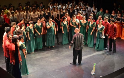 <p>The choral groups preparing for their performance in Musica FEUROPA 6. (<em>Contributed photo from Musica FEUROPA)</em></p>