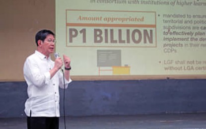 <p>Senator Panfilo Lacson advises barangay officials in the city to learn the proper implementation of the Budget Reform Advocacy for Village Employment Act of 2016 to ensure the equitable distribution of funds for national and local government units which will in turn create development opportunities. <em>(PNA photo by Aiza Caramto)</em></p>