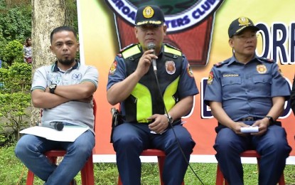 <p><strong>100% POLICE VISIBILITY. </strong> Baguio City Police Office acting city director, Police Col. Allen Rae Co (middle) assures 100 percent police visibility as thousand of tourists are expected to flock the city for lent. Also with him is Baguio Correspondents and Broadcasters Club President Jordan Tablac (left), and Police Regional Office Cordillera regional director Police BGen. Israel Ephraim Dickson. <em>(Photo courtesy of Carlito Dar/PIA-CAR)</em></p>
