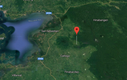 <p>The map of Calbiga, Samar where six soldiers were killed and were wounded in a clash between soldiers and New People's Army early Tuesday (April 23, 2019). <em>(Google map photo)</em></p>