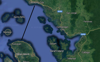 <p><strong>NAUTICAL HIGHWAY.</strong> The proposed Biliran-Calbayog route through roll-on roll-off ports as shown in this map. The nautical highway is seen to improve trading between two provinces in Eastern Visayas. <em>(Google map photo) </em></p>