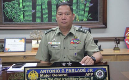 <p>Major General Antonio Parlade, Jr., Armed Forces of the Philippines (AFP) Deputy Chief of Staff for Civil-Military Operations bares anti-Duterte groups are exploited by terror group Communist Party of the Philippines (CPP) - New People’s Army (NPA<em>). (PNA file photo)</em></p>